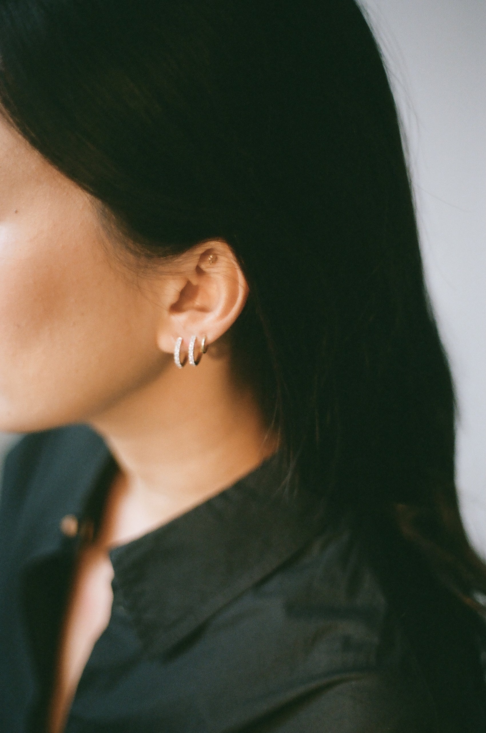 Pavé Hoop Earring