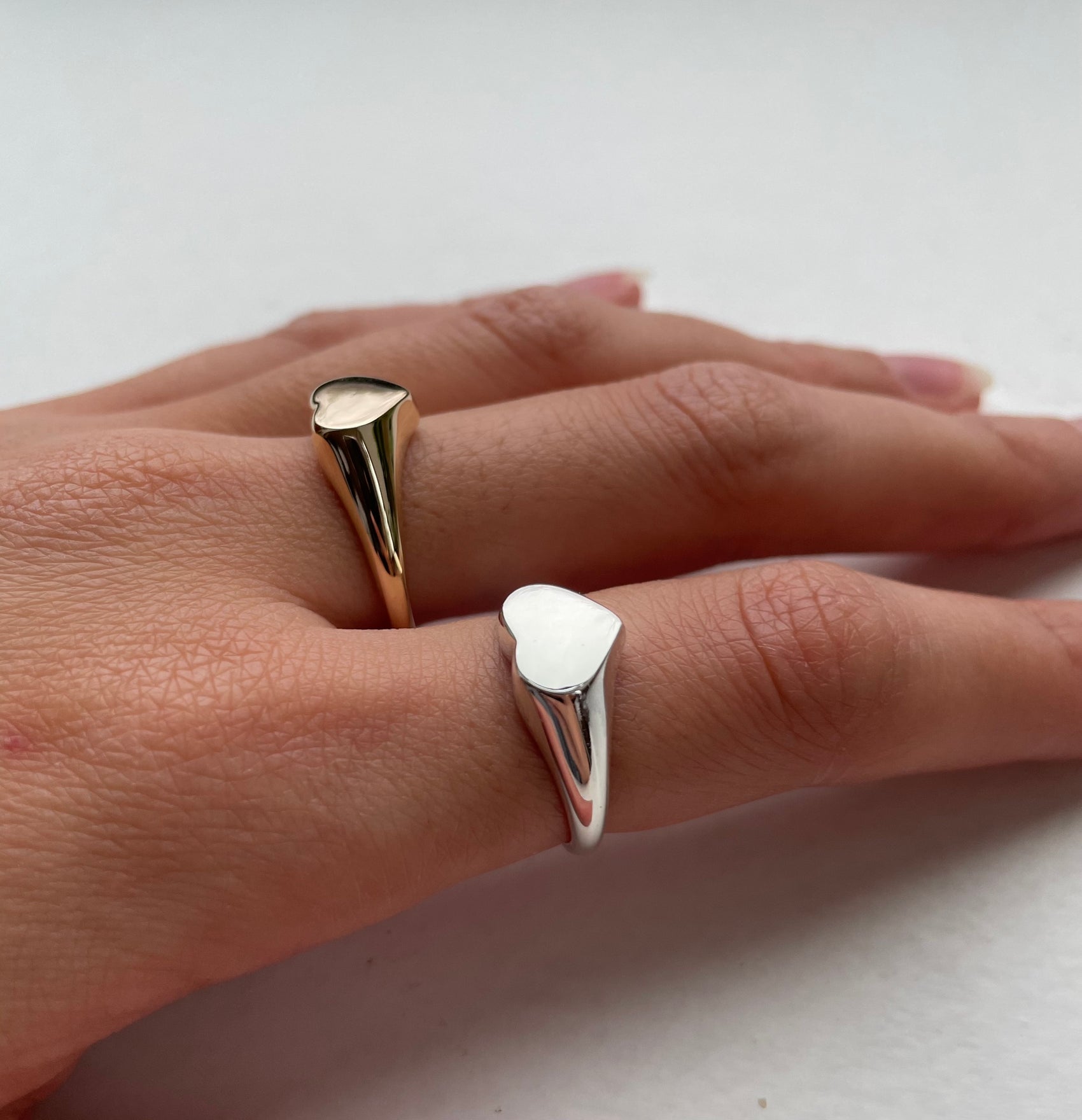 Aimee Heart Signet Ring