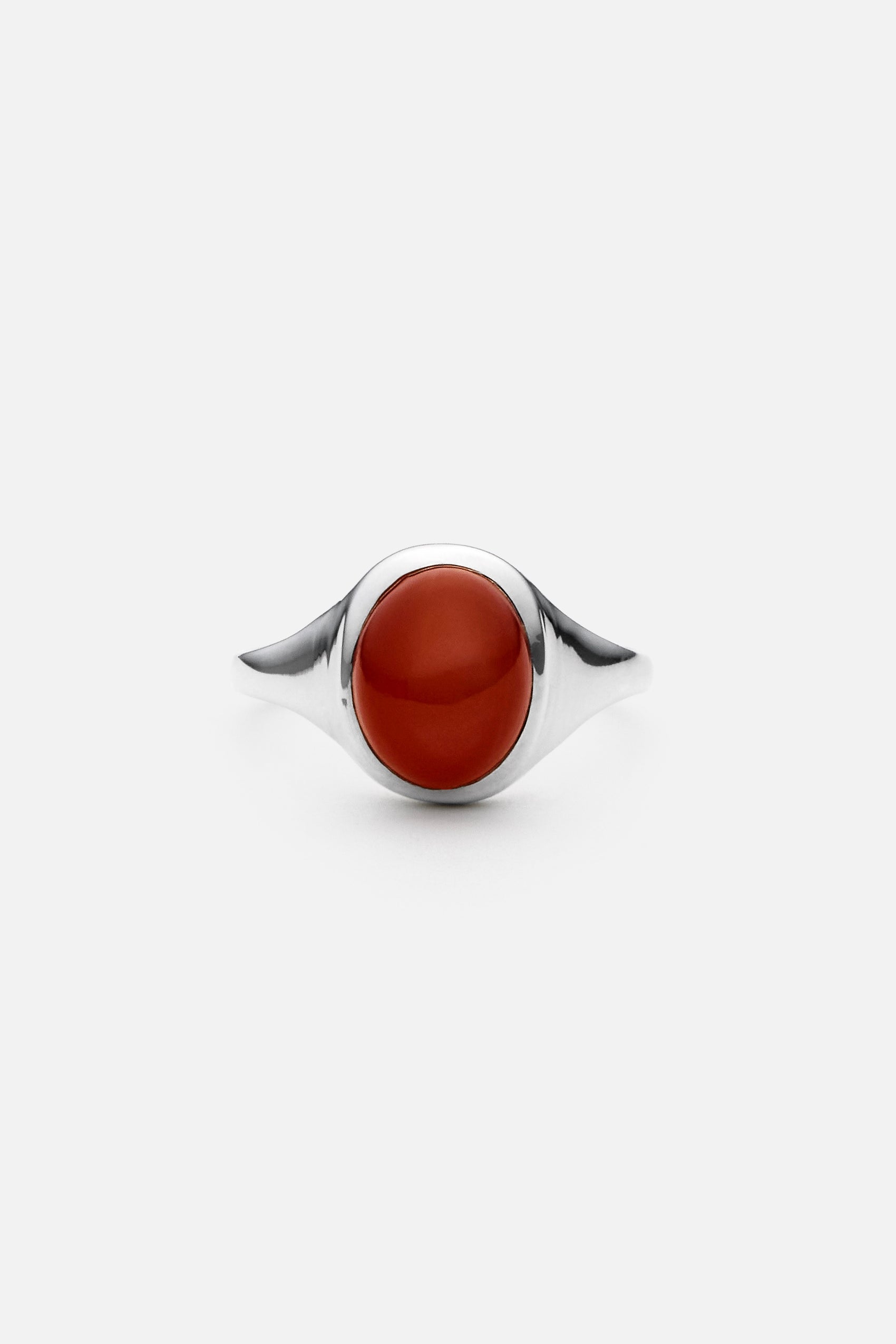 Peach Moonstone Signet Ring - Limited Edition
